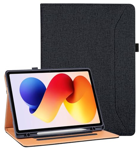 Vakarey für Redmi Pad 2 Pro Hülle mit Stifthalter Stoßfest Hülle für Xiaomi Redmi Pad 2 Pro 5G 12.1 Zoll,Schwarz