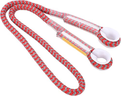 2Pcs 22KN Eye To Eye Pre-Sewn Rock Climbing Rope Dia 8mm/0.3in Tree Climbing Gear Prusik Rope Arborist Rope Climbing Gear Lanyard for Safety Rappelling Abseiling, 80cm