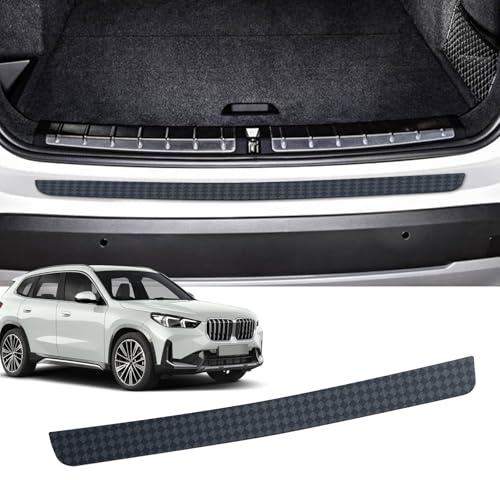 CDEFG Kompatibel mit BMW X1 U11 2023-2025 2026 Ladekantenschutz Kratzschutz für Kofferraum Selbstklebend TPU Folie Carbon Fiber Schutzfolie Stoßstangenschutz Autofolie Heckstoßstangenschutz Zubehör