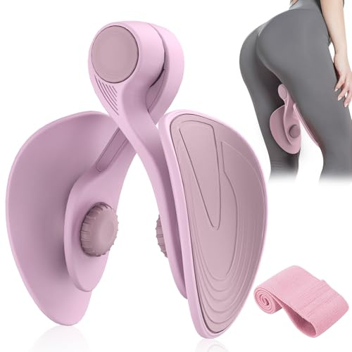 Oberschenkeltrainer 16 / 22 kg Beckenboden Trainer Beinpresse für Zuhause | Kegel Beintrainer für Damen & Männer, Beckenbodentrainer & Gesäßtrainer, Trainingsgerät für Postpartale Regeneration mit Band