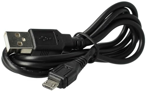 vhbw Kabel USB-A auf Micro-USB kompatibel mit Sony Cybershot DSC-HX90 | DSC-QX10, DSC-HX90V, DSC-QX100, DSC-HX80 - Daten- & Ladekabel, 100 cm Schwarz