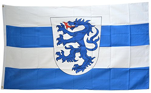 Flaggenfritze Fahne/Flagge Deutschland Stadt Ingolstadt + gratis Sticker, 115 gr/m²