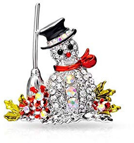 Philip Jones Snowman Christmas Brooch