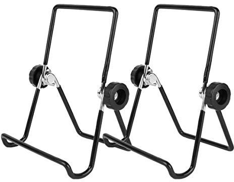 CHICTRY 2Pcs Black Sprouting Jar Stand Stainless Steel Sprouting Stands Kit Foldable Non-slip Scaffolds for Mason Jar and Phone iPad Tablet