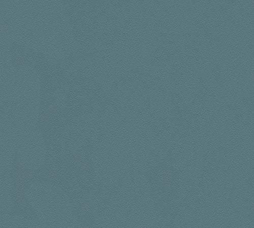 A.S. Création Colors of The World 353092 3530-92 Papier peint intissé uni Bleu vert 10,05 x 0,53 m
