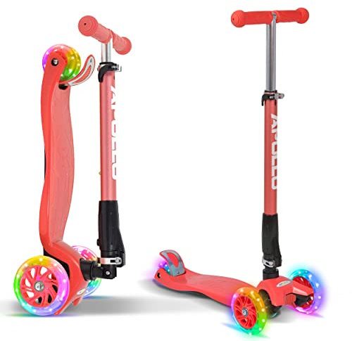 Apollo Fun-Scooter Kids Whiz LED Roller für Kinder ab 3 Jahren, Kinderroller, Kickboard, Tretroller