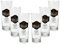 Mangaroca Batida Gläser - Kokoslikör Longdrink Gläser/Glas / 6er Set Cocktailgläser/Longdrinkgläser mit 5 cl Eichung/Eichstrich