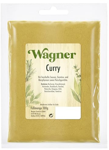 Wagner Gewürze - Curry Gewürzzubereitung | 100 g im Beutel | Zum Würzen von Saucen und Gemüsepfannen
