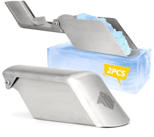 ARC USA, BQ35 2 Stück Hand-Eisrasierer mit verstellbarer Klinge, Edelstahl-Eismaschine, Eisrasierer für Schnee-Zapfen und Saft, mexikanische Eismaschine