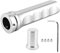 Akozon Mango de Freno de Mano, Aluminio Universal Mango de Freno de Mano Mango Protector Antideslizante Cubierta de Freno de Mano Accesorio para automóvil(A (Plata)