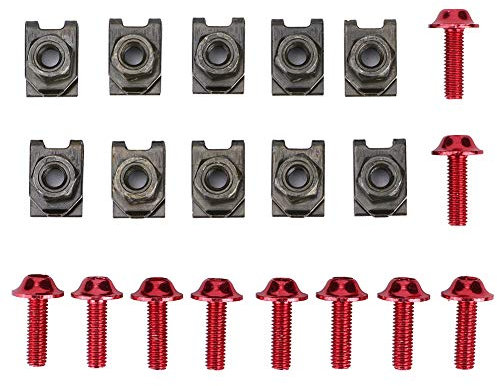 5 x 16mm Sganci Rapidi Carene Moto Motorbike Panel Bolts Chimenea U Tuerca Spire Clips Chimenea U Tuerca Spire Clips Kit Bulloni Corpo Carenatura Moto, 10x M5 Kit Bulloni Corpo Carenatura