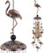 Solawindchime Outdoor Flamingo Windspiel, Flamingo Bronze Windspiel, Geschenk Windspiel, Flamingo Windglocke, Geschenke für Frauen, für Haus, Garten, Innen, Außendekoration, Garten Windspiele