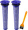 QAQGEAR Filter Replacement for Dyson DC58 DC59 V6 V7 V8 Animal Vacuum Cleaner, Washable Pre Motor Stick Filters for Dyson Vacuum Cleaner Parts & Accessories Replaces Part # 965661-01 (2 Pack)
