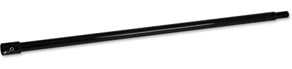 EBERTH Bohrer Verlängerung für Erdbohrer, Erdlochbohrer, Gartenbohrer, Stahl, Länge 800mm, Aufnahme-Durchmesser 20mm, Schwarz Lackiert, Rostfrei, Steckverbindung mit Sicherungsbolzen
