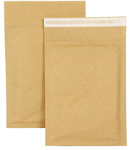 smiley pack 200 Luftpolstertaschen Luftpolsterumschläge Gr. C/3 Braun (170x225 mm) DIN A6 B6+ gepolsterte Briefumschläge Polsterversandtaschen Versandtaschen Luftpolsterversandtaschen gepolstert