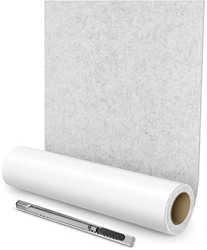 Selbstklebende Filzgleiter, 40x150 cm Filz Selbstklebend, Selbstklebende Filzpads Möbelgleiter, Hellgrau Mehrzweck-Klebegleitmattenband, Starke Filzklebeband für Couch, Tischbeine, Stuhlmöbelfüße