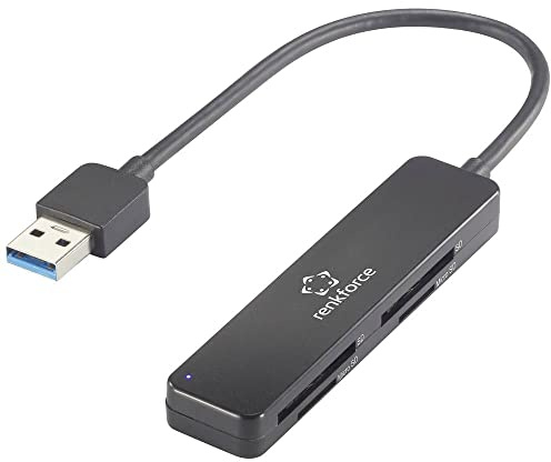 Renkforce RF-PCR-220 Externer Speicherkartenleser USB-A (USB 3.2 Gen 1) Schwarz