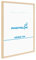 PHOTOLINI Cadre 40x60 bois MDF naturel, cadre 60x40 pour poster et affiches, cadre 40 x 60 verre acrylique incassable, cadre photo 40x60 à suspendre, avec accessoires supplémentaires