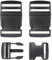 Steckschnallen für Gurtbänder, Größe 32 mm, 2 Stück, in Schwarz, aus Hartplastik, Steckschnallen-Klickverschluss, Ersatz Steckverschluss, Schnalle Reparatur, Rucksack Gurtschnalle, Steckschließe Gurt