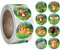 100 Sticker Tiere Kalender Smilies Aufkleber 2,5cm | Geschenk | Mädchen | Kinder | Klassenbuch | Heft | Tagebuch | Stickerheft | Ameise | Bär | Affe | Biene | Tigher | Bulle | Elefant | Eichhörnchen