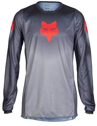 Fox Racing Men's 180 Interfere Motocross Jersey, Grey/Red, L
