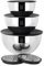 serenk Mixing Bowl Set with Lids and Graters, 9 Piece Stainless Steel Nesting Bowls with 2 Graters, Healthy and Durable for Food Storage, Mixing and Serving