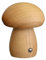 Gotrain Pilz Nachtlicht, Licht Einstellbare Pilz Nachttischlampe, USB Wiederaufladbare Nachttisch Schreibtischlampe, Holz Pilz Nachtlampe für Schlafzimmer Home Decor (Klein Beige)