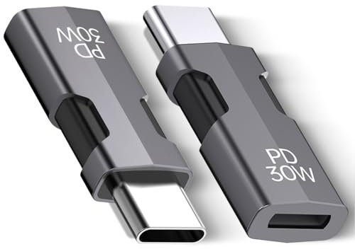 AGEEMY USB C to Lightening Adapter (2pack), 30W PD USB-C Adapter Lightening Cable (Female) to USB Type C Adapter Compatible with Phone 15 Pro Series Pad pro Macbook Galaxy Note S9 S23 Ultra