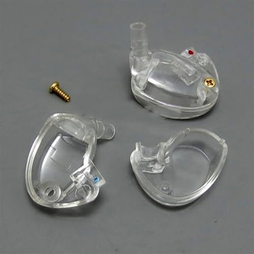 1 Paar DIY Reparatur Kopfhörer Haus Muscheln mit Schrauben für Shure SE535 Se425 Se315 Se215 Kopfhörer, transparent Kopfhörer Haus Shell Fall Abdeckung