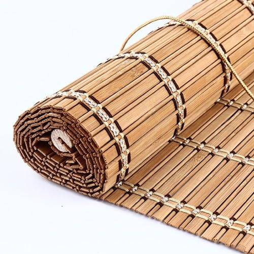 tow000ack Stores à Enroulement en Bambou Naturel,Store Bateau en Bambou,Rideau à Rouleaux Romains,Store Fenetre Occultant pour Balcon Jardin Intérieur Extérieur,Largeur x Hauteur (80cm x 150cm)