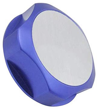 ZEPHYX Auto-Öldeckel, Kraftstoffeinfülldeckel, Auto-Motorzubehör aus Aluminiumlegierung, for NISMO JDM-Stil Kraftstofftank-Einfülldeckel (Color : Blue)