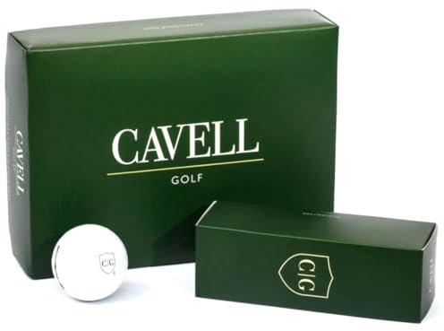 Cavell Golf AX | 12 High-Velocity Golf Balls | 2-Piece Surlyn Maximum Distance Golf Balls | Golf Gifts and Accessories