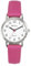 Ravel - Runde silberfarbene Damen-Armbanduhr Brighter Days (36mm Gehäuse) - Analog Quarz - R0140.15.1 - Fuchsia-Rosa/Weißes Zifferblatt