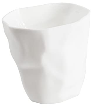 Masyrt Soporte para brochas de maquillaje, boca grande, superficie doblada irregular, organizador para guardar brochas de maquillaje, recipiente personalizado para guardar artículos de