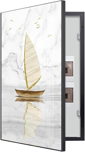 Couvercle BoîTe Disjoncteur Couvercle Panneau éLectrique DéCoratif Cache-Compteur DéCoratif BoîTe Compteur éLectrique Peinture DéCorative Couvercle Panneau éLectrique Mural(D,40x60cm)