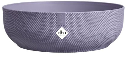 elho Jazz Bowl 28 - Blumentopf für Innen - 100% Recyceltem Plastik - Ø 27.5 x H 9.0 cm - Lila/Lavendel Lila