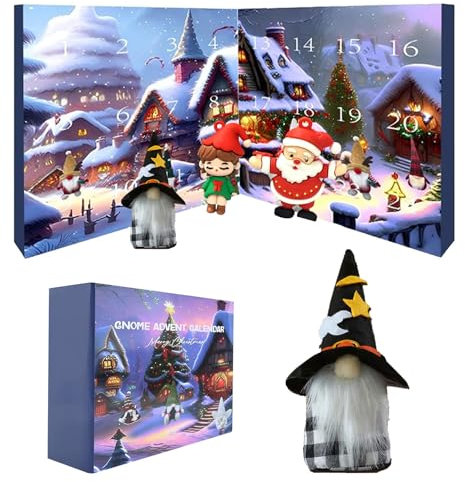 Axingqiwu Wichtel Adventskalender 2024, Weihnachtswichtel Adventskalender, Alpenwolken Adventskalender Wichtel, 24 Tage Countdown Wichtelkalender, Anwendbar auf Weihnachten Geschenk