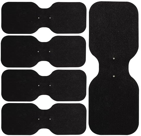 Med-Fit Large Lumbar Wireless TENS Self-Adhesive Pads (5 Pack) | Versatile, Durable, and Hassle-Free Pain Relief ideal for the lower back (Black, Large Lumbar 5 Pack)