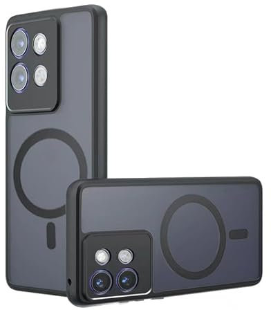 YSONCHAN Coque pour Oneplus Nord 3 5G/Oneplus Ace 2V 5G avec Magnet, Étui Magnétique avec Charge sans Fil et Support Voiture, Housse Mat Anti-Empreintes. CX