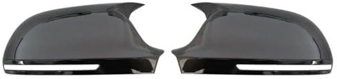 BHYYDS Für A&UDI A4 S4 A5 S5 B8 8T 2009-2012 2010 Hinzufügen Auf Seite Rückansicht Spiegel Kappe Abdeckung Auto Zubehör Paar Seite Flügel Spiegel Abdeckung Auto Spiegelkappen(Bright Black)