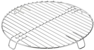 CAMPINGMOON - Griglia di raffreddamento rotonda in acciaio inox 304, diametro 27 cm, larghezza 27 cm