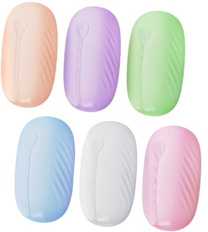 TOPPERFUN 6 Stück Silikon Zahnbürsten Schutzkappen Abdeckung für Zahnbürstenköpfe Reiseetui Leicht und Tragbar Staubschutz für Zahnbürste und Make up Pinsel Organizer für Unterwegs