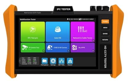 Tester per telecamere CCTV, Tester CCTV NUOVA versione 8 pollici 8K H.265 H12-CLMOVTADHSEF telecamera IP Supporto POE++, o SFP Ipc Poe(H12-CLMOVTADHSEF)