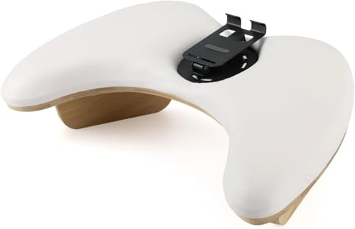 Nail Arm Rest with 360°Rotating Phone Holder,Butterfly Wings Shaped Manicure Hand Rest,Nail Arm Rest with Detachable Brackets Microfiber PU Leather Manicure Hand Rest Pillow for Manicurist