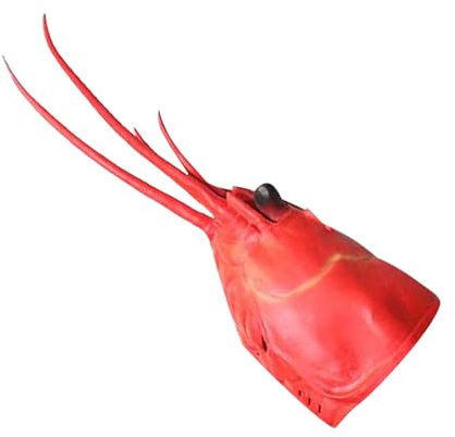 Hemobllo Rote Krabbenhandschuhe aus Latex mit Realistischem Krebs design, Leicht mit Oberflächenspannung für Cosplay und Faschingspartys