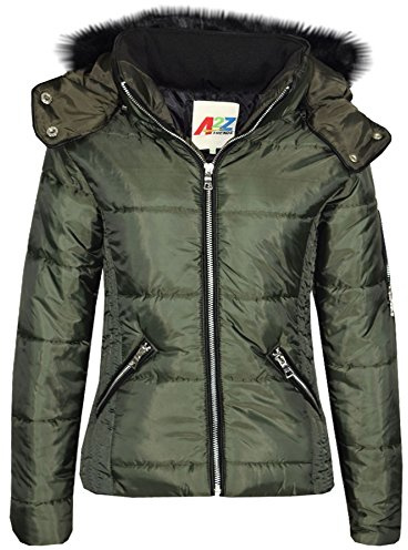 A2Z 4 Kids Girls Jacket Coat Quilted Puffer Padded Parka