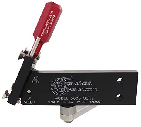 All American Sharpener Model 5000 Lawn Mower Blade Sharpener for Mulching and Standard Lawn Mower Blades