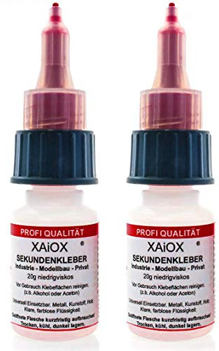 2 x Sekundenkleber Cyanacylat Superkleber 20g dünnflüssig Wasserfest schnell