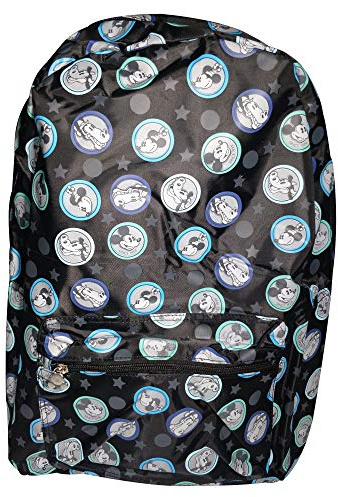 DISNEY Mickey Mouse All-Over Mickey & Friends Print Grey Kid's Backpack, 41 cm, 20 liters, Blue
