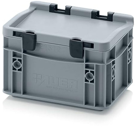 Transportbehälter mit Deckel 20 x 15 x 13,5 cm Eurobehälter 2 Liter Transportbox
